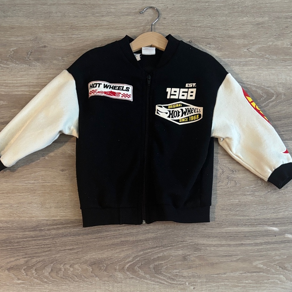 Zara Black and Cream Kids Jacket